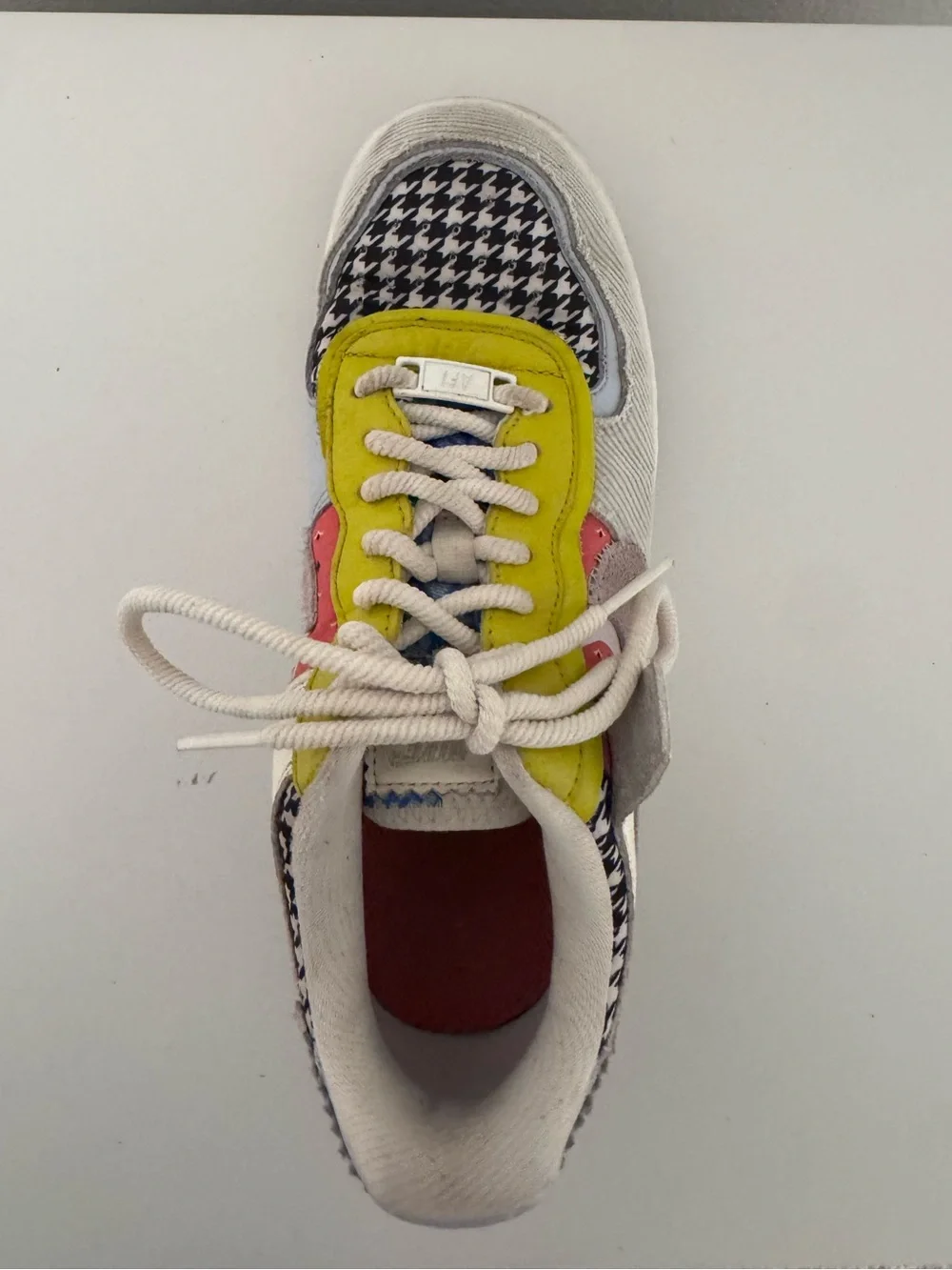 Nike Multicolor Patchwork Sneakers - White, Yellow, Pink, Gray, Black